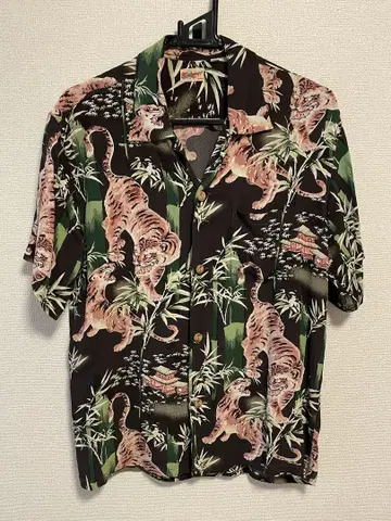 Sun Surf 알로하 셔츠 M 사이즈 SS31600 선 서핑 사사토라