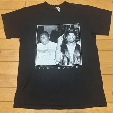 비기 스몰즈 biggie2pac 2 팩 랩 티셔츠