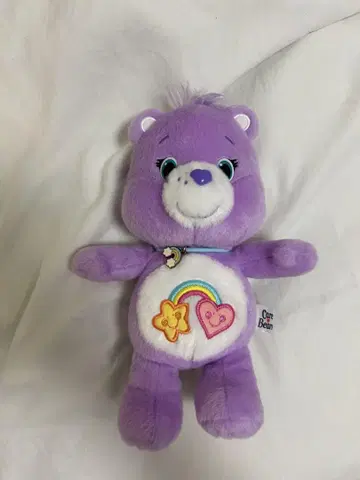 케어 베어 봉제 인형 보라색 약 20cm