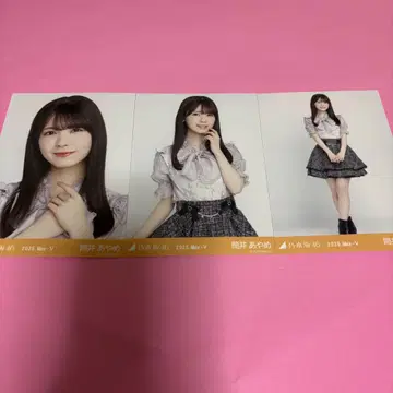 노기자카46 츠츠이 아야메 브로마이드 빅 보타이 블라우스 컴프