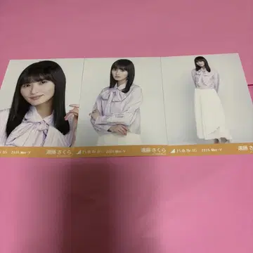노기자카46 엔도 사쿠라 브로마이드 빅 보타이 블라우스 컴프