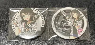 BanG Dream! 뱅드림 오쿠자와 미사키 캔뱃지 야구 롯데 파 리그