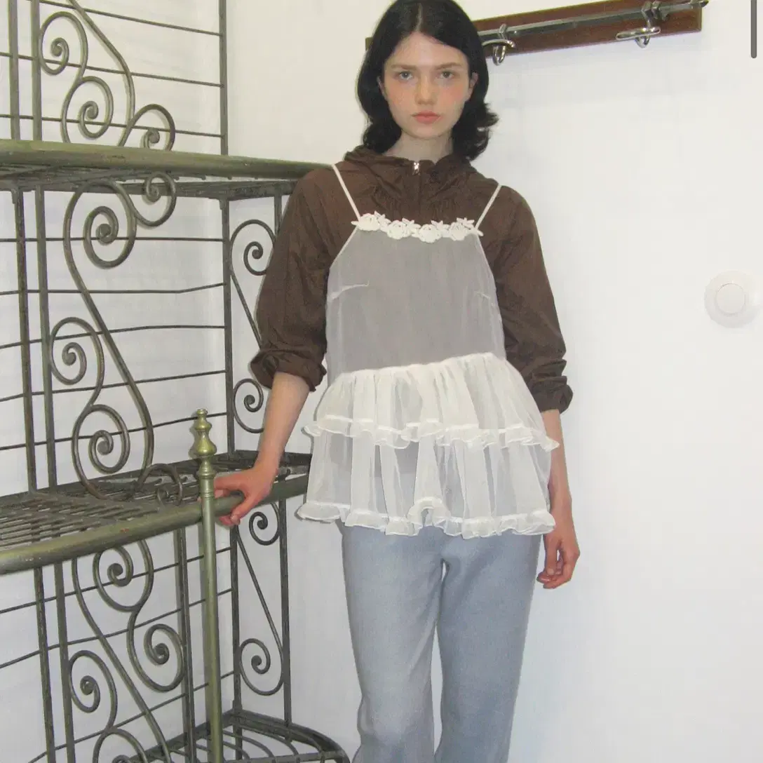 ★【SOMEWHERE BUTTER】Rony Shirring Mini Dress★韓国の人気★ 2nd / Rony Shirring Mini Dress - Ivory - SOMEWHERE BUTTER.
