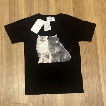 새상품 jouetie 쥬에티 캣 핏 티셔츠 블랙 검정