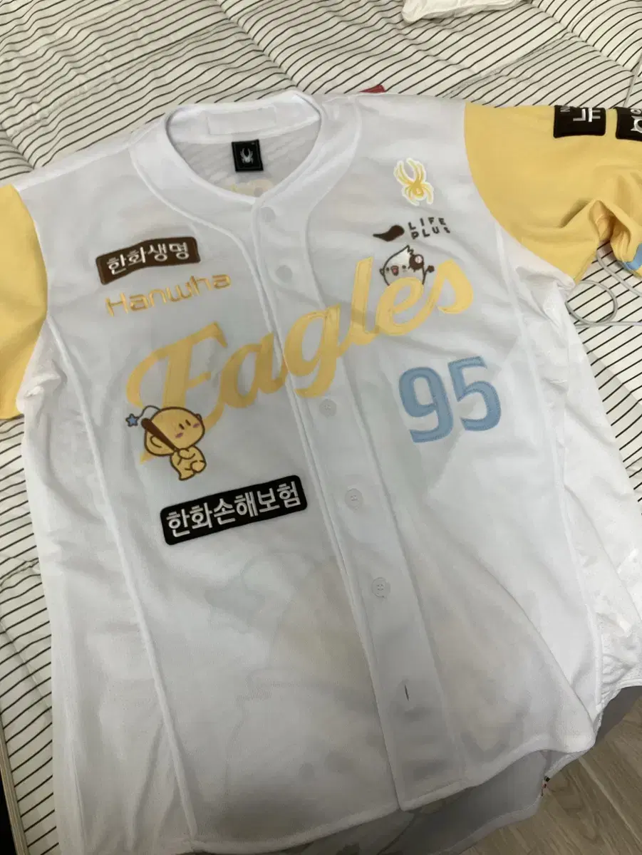 105 한화 꿈돌이 유니폼 자수 황영묵 새제품