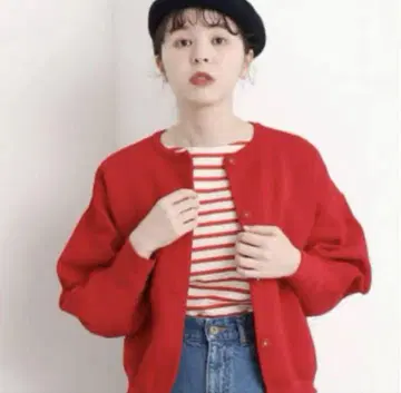 Dot and Stripes 가디건 CHILD WOMAN