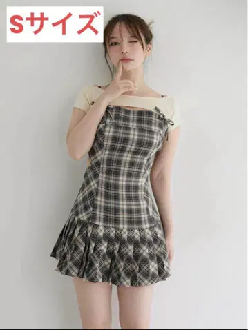 ANDMARY Karen 체크 미니 드레스 S