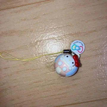 Sanrio. Hello Kitty. 귀여운 배구 키티. 스트랩.