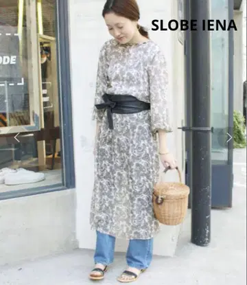 SLOBE IENA 이에나 페이즐리 2way 롱 원피스 가디건