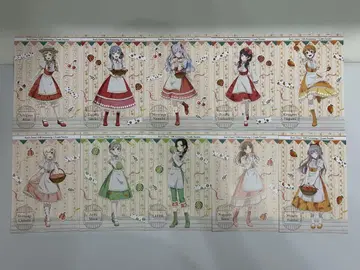 뱅드림 스이파라 특전 엽서 실물 크기 총 10종 풀 컴플리트 세트