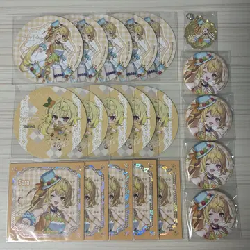 니지산지 호시가와 사라 애니 카페 캔뱃지 코스터