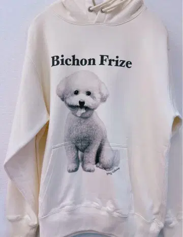 Bichon Frize 후드 부착 후드티 비전 프리제