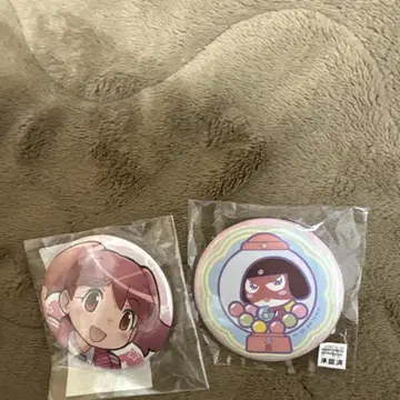 개구리 중사 케로로 & 히나타 나츠미 캔뱃지 세트