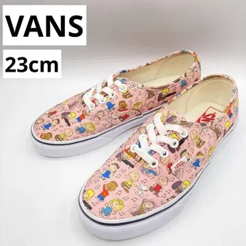 VANS 반스 스누피 콜라보 스니커즈 23cm 핑크