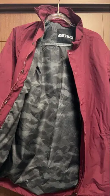 HARD WEAR 버건디 마운틴 후드티 M