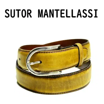 SUTOR MANTELLASSI 스톨 만텔라시 천연 가죽 벨트