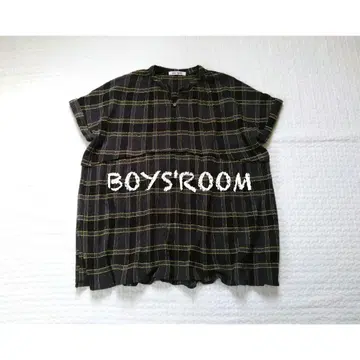 BOYS'ROOM*키 넥 체크 상의
