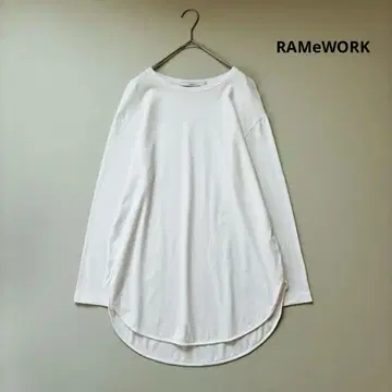 프레임워크 RAMeWORK 코튼 천축 라운드 헴 풀오버
