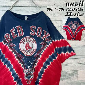 [구하기 어려움] 앤빌 90s 00s MLB REDSOX 타이다이 티셔츠