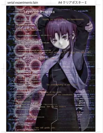 serial experiments lain A4 클리어 포스터