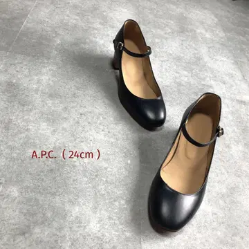 아페쎄 아몬드 토 펌프스 벨트 스트랩 24cm