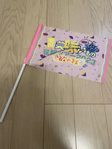 무지개 네이비 콘키스타도르의 사토바 카린 친필 사인 포함 플래그