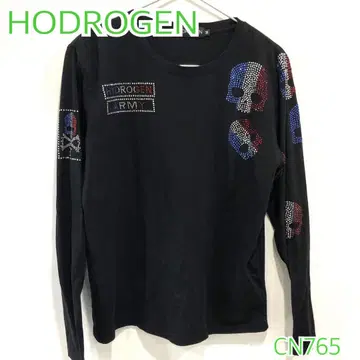 HYDROGEN 하이드로겐 비쥬 스컬 트리코롤 롱 티셔츠