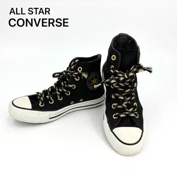 고품질 ALL STAR CONVERSE 하이컷 블랙 캔버스