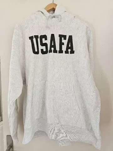 챔피온 리버스 위브 USAFA 후드티 XL 그레이