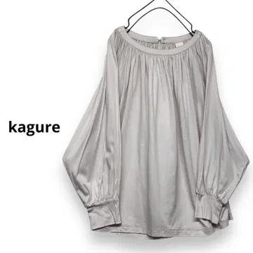 kagure 돌먼 슬리브 넥 개더 블라우스 와이드 블라우스
