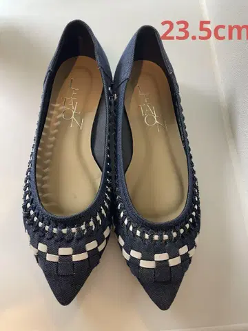 LE TALON 르 탈론 사시 메쉬 플랫 펌프스 23.5cm