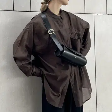 select MOCA by son 시어 오버 사이즈 셔츠
