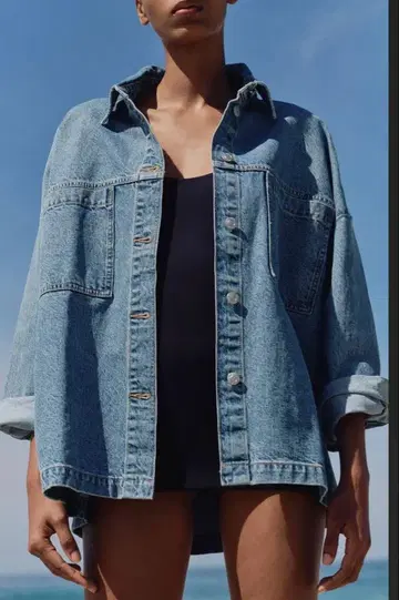 자라 ZARA 패치 포켓 데님 자켓