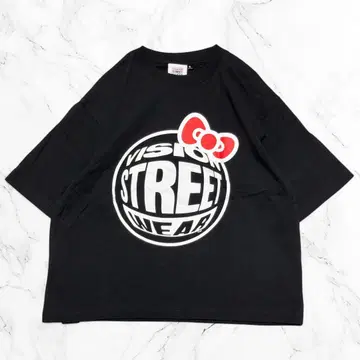 VISION STREET WEAR 헬로키티 티셔츠 반팔 티셔츠 S