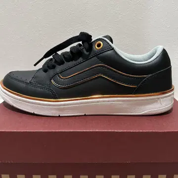 VANS 블랙/오렌지 스니커즈