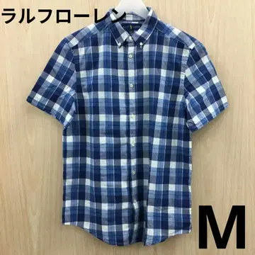 랄프 로렌 체크 무늬 반팔 셔츠 F0604A10
