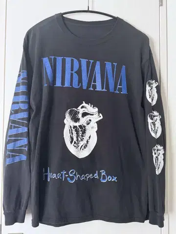 NIRVANA Heart-Shaped Box 롱 슬리브 티셔츠