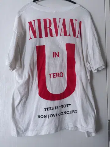 NIRVANA IN UTERO 티셔츠 XL not BON JOVI