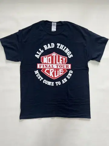 새상품 MOTLEY CRUE 티셔츠 2015 머틀리 크루 밴딩 티셔츠