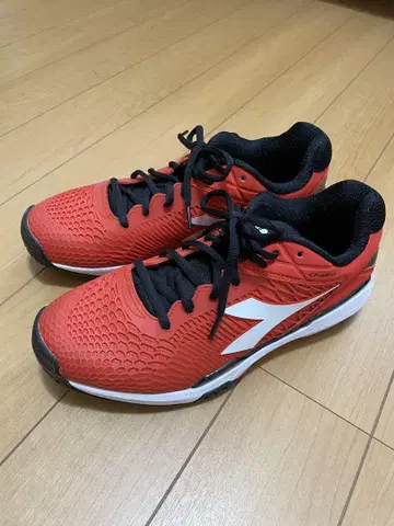diadora 테니스화 레드 26.5 새상품급