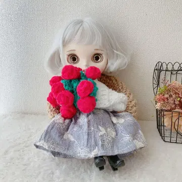인형용 꽃다발 담요 브라이스에