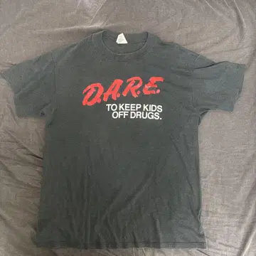D.A.R.E. 티셔츠 XL 페이드 블랙