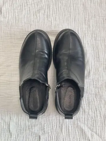 STUDIOUS 부츠 블랙 가죽 통굽