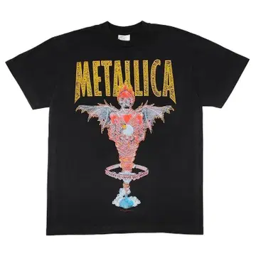 새상품 XL 메탈리카 티셔츠 반팔 METALLICA 패스 헤드 블랙