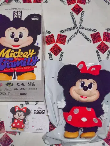 팝마트 디즈니 미니 봉제 인형 키체인 Minnie