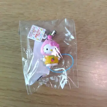 키티 한정판 스트랩 딸기 우유 목욕탕