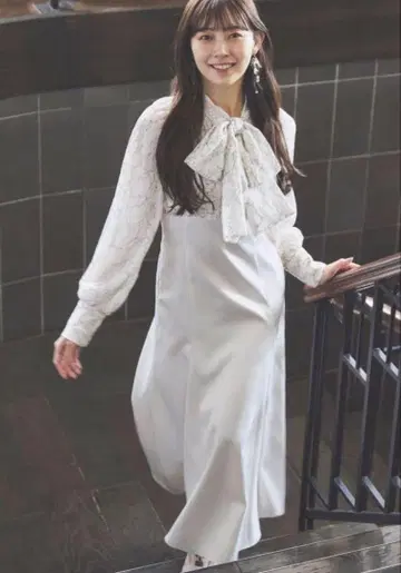 머큐리 듀오 [와타나베 미유키 콜라보] 이소재 도킹 머메이드 원피스