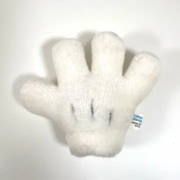 당시의 물건 레트로 도쿄 디즈니랜드 미키 핸드 손 모양 봉제 인형 배지