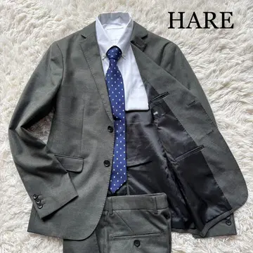 HARE 셋업 스트레치 수트 도서 깃털 카키 S