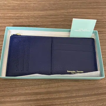 사만다 타바사 Samantha Thavasa 네이비 초박형 장지갑